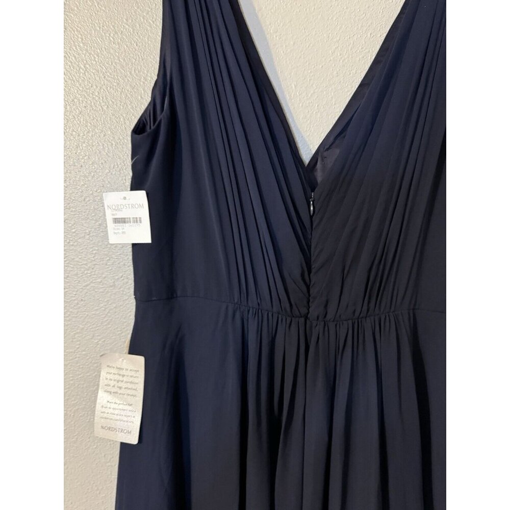 Eliza J. Evening Formal Dress 18 Navy Blue Flowy Wedding Church Party NWT - Picture 15 of 16